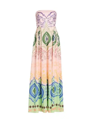 Misa Los Angeles Women's Maddie Printed A-Line Maxi Dress - Rainbow Ceramic - Size XL | Thumbnail 1 Misa Los Angeles Women's Maddie Printed A-Line Maxi Dress - Rainbow Ceramic - Size XL | Thumbnail 1