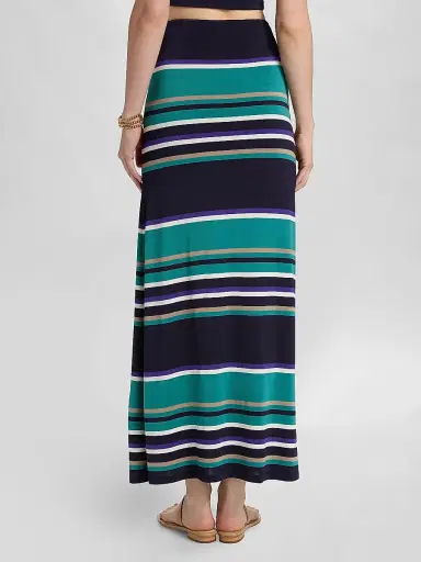 Ramy Brook Women's Jayla Stripe Maxi Skirt - Jade Stripe Combo - Size XXL | Thumbnail 5 Ramy Brook Women's Jayla Stripe Maxi Skirt - Jade Stripe Combo - Size XXL | Thumbnail 5