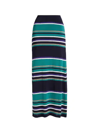 Ramy Brook Women's Jayla Stripe Maxi Skirt - Jade Stripe Combo - Size XXL | Thumbnail 1 Ramy Brook Women's Jayla Stripe Maxi Skirt - Jade Stripe Combo - Size XXL | Thumbnail 1