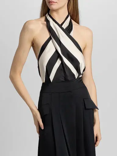 Ramy Brook Women's Kylie Printed Halterneck Top | Thumbnail 3 Ramy Brook Women's Kylie Printed Halterneck Top | Thumbnail 3