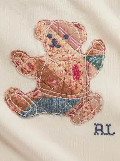 Polo Ralph Lauren Baby Girl's Patchwork Teddy Bear Dress & Bloomers Set - Guide Cream 9 Months | Thumbnail 3 Polo Ralph Lauren Baby Girl's Patchwork Teddy Bear Dress & Bloomers Set - Guide Cream 9 Months | Thumbnail 3
