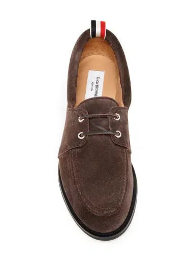Thom Browne Men's Padded Suede Boat Shoes | Thumbnail 3 Thom Browne Men's Padded Suede Boat Shoes | Thumbnail 3