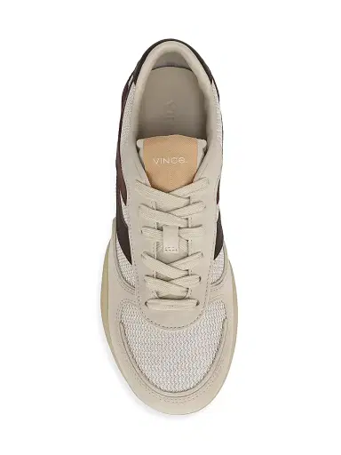 Vince Women's Echo Leather & Mesh Sneakers - Moonlight Ganache - Size 11 | Thumbnail 4 Vince Women's Echo Leather & Mesh Sneakers - Moonlight Ganache - Size 11 | Thumbnail 4