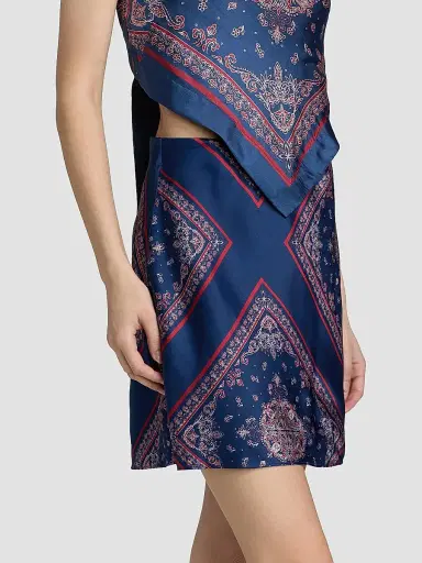 Cami NYC Women's Aviva Paisley-Print Silk Miniskirt - Mariners Bandana | Thumbnail 4 Cami NYC Women's Aviva Paisley-Print Silk Miniskirt - Mariners Bandana | Thumbnail 4