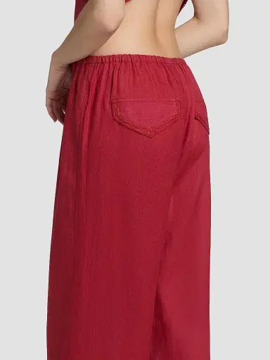 Cami NYC Women's Omi Linen Pants - Huckleberry | Thumbnail 6 Cami NYC Women's Omi Linen Pants - Huckleberry | Thumbnail 6