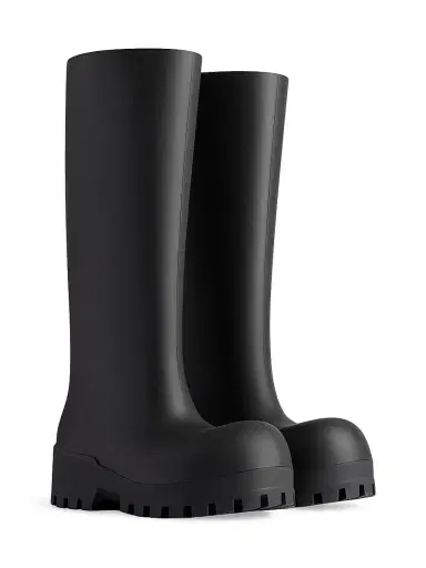 Balenciaga Women's Bulldozer Rainboots - Black | Thumbnail 2 Balenciaga Women's Bulldozer Rainboots - Black | Thumbnail 2