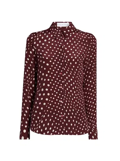 Stella McCartney Women's Polka Dot Print Silk Shirt | Thumbnail 1 Stella McCartney Women's Polka Dot Print Silk Shirt | Thumbnail 1