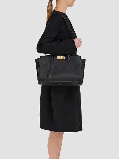 Ferragamo Women's New Studio Soft Large Leather Top Handle Bag | Thumbnail 2 Ferragamo Women's New Studio Soft Large Leather Top Handle Bag | Thumbnail 2