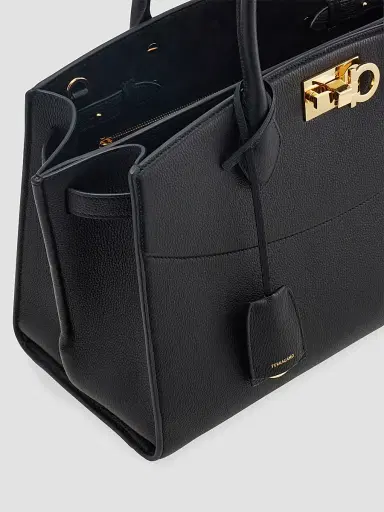 Ferragamo Women's New Studio Soft Large Leather Top Handle Bag | Thumbnail 7 Ferragamo Women's New Studio Soft Large Leather Top Handle Bag | Thumbnail 7