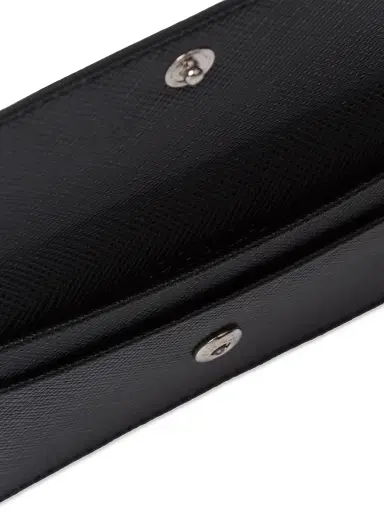 Prada Men's Saffiano Leather Card Holder | Thumbnail 4 Prada Men's Saffiano Leather Card Holder | Thumbnail 4