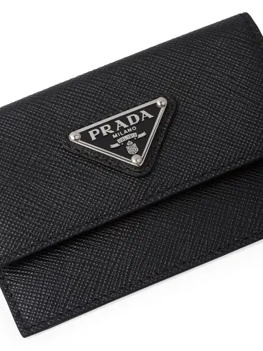 Prada Men's Saffiano Leather Card Holder | Thumbnail 5 Prada Men's Saffiano Leather Card Holder | Thumbnail 5
