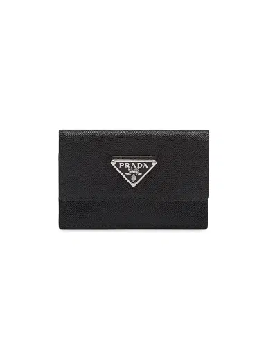 Prada Men's Saffiano Leather Card Holder | Thumbnail 1 Prada Men's Saffiano Leather Card Holder | Thumbnail 1