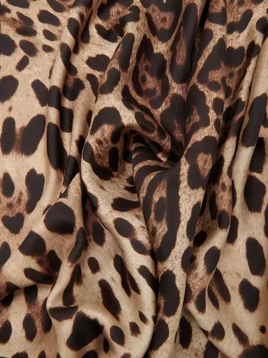 Dolce & Gabbana Women's Leopard-Print Silk Foulard - Leopard | Thumbnail 3 Dolce & Gabbana Women's Leopard-Print Silk Foulard - Leopard | Thumbnail 3