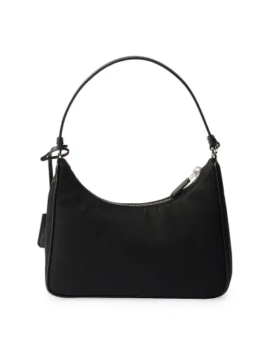 Prada Women's Re-Edition 2005 Re-Nylon Mini Shoulder Bag - Black Silver | Thumbnail 4 Prada Women's Re-Edition 2005 Re-Nylon Mini Shoulder Bag - Black Silver | Thumbnail 4