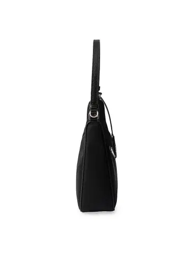 Prada Women's Re-Edition 2005 Re-Nylon Mini Shoulder Bag - Black Silver | Thumbnail 6 Prada Women's Re-Edition 2005 Re-Nylon Mini Shoulder Bag - Black Silver | Thumbnail 6