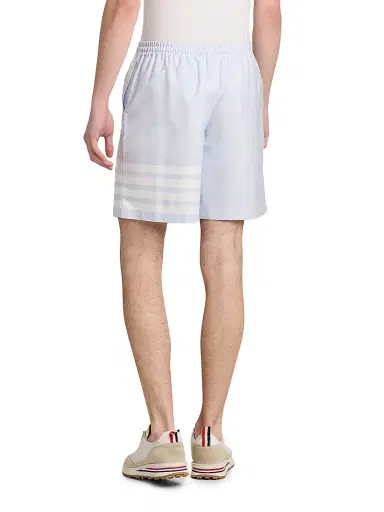 Thom Browne Men's Engineered 4-Bar Oxford Rugby Shorts - Light Blue - Size XXL | Thumbnail 5 Thom Browne Men's Engineered 4-Bar Oxford Rugby Shorts - Light Blue - Size XXL | Thumbnail 5