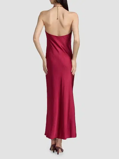 Cami NYC Women's Giulia Beaded Halter Maxi Dress - Huckleberry | Thumbnail 5 Cami NYC Women's Giulia Beaded Halter Maxi Dress - Huckleberry | Thumbnail 5