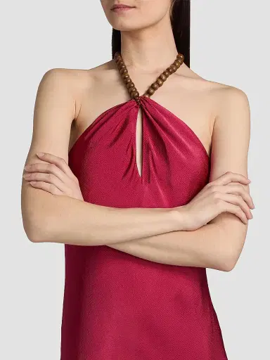 Cami NYC Women's Giulia Beaded Halter Maxi Dress - Huckleberry | Thumbnail 6 Cami NYC Women's Giulia Beaded Halter Maxi Dress - Huckleberry | Thumbnail 6