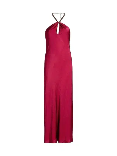 Cami NYC Women's Giulia Beaded Halter Maxi Dress - Huckleberry | Thumbnail 1 Cami NYC Women's Giulia Beaded Halter Maxi Dress - Huckleberry | Thumbnail 1
