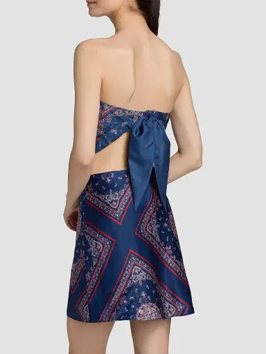 Cami NYC Women's Juli Printed Strapless Silk Camisole - Mariners Bandana | Thumbnail 5 Cami NYC Women's Juli Printed Strapless Silk Camisole - Mariners Bandana | Thumbnail 5