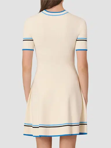 Shoshanna Women's Kate Striped Knitted Mini Dress | Thumbnail 3 Shoshanna Women's Kate Striped Knitted Mini Dress | Thumbnail 3