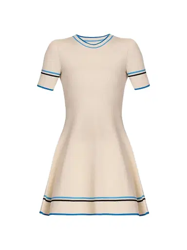 Shoshanna Women's Kate Striped Knitted Mini Dress | Thumbnail 1 Shoshanna Women's Kate Striped Knitted Mini Dress | Thumbnail 1