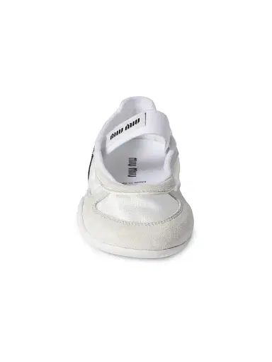 Miu Miu Women's Gymnasium Technical Fabric and Suede Ballerinas | Thumbnail 2 Miu Miu Women's Gymnasium Technical Fabric and Suede Ballerinas | Thumbnail 2
