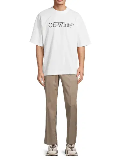 Off-White Men's Big Bookish Skate T-Shirt - White Black - Size XS | Thumbnail 2 Off-White Men's Big Bookish Skate T-Shirt - White Black - Size XS | Thumbnail 2