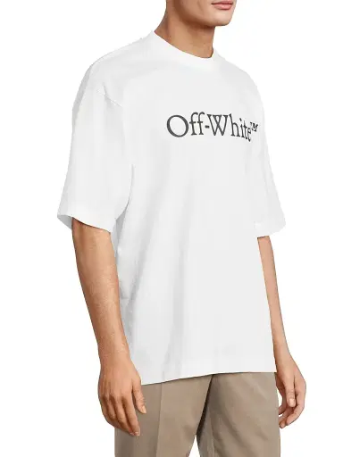 Off-White Men's Big Bookish Skate T-Shirt - White Black - Size XS | Thumbnail 3 Off-White Men's Big Bookish Skate T-Shirt - White Black - Size XS | Thumbnail 3