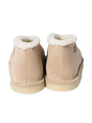 Miu Miu Women's Suede and Shearling Slip-On Booties | Thumbnail 3 Miu Miu Women's Suede and Shearling Slip-On Booties | Thumbnail 3