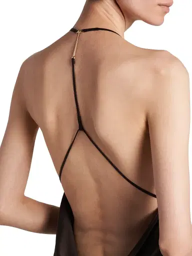 TOM FORD Women's Silk Bias-Cut Maxi Dress - Espresso | Thumbnail 6 TOM FORD Women's Silk Bias-Cut Maxi Dress - Espresso | Thumbnail 6