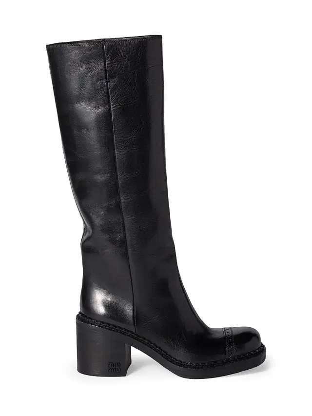 Women's Leather Boots - Black Women's Leather Boots - Black