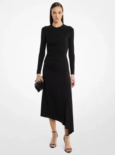 Michael Kors Collection Stretch Matte Jersey Asymmetric Dress | Thumbnail 3 Michael Kors Collection Stretch Matte Jersey Asymmetric Dress | Thumbnail 3