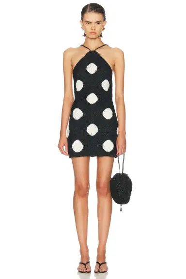 SIMONMILLER Kit Crochet Mini Dress | Thumbnail 1 SIMONMILLER Kit Crochet Mini Dress | Thumbnail 1