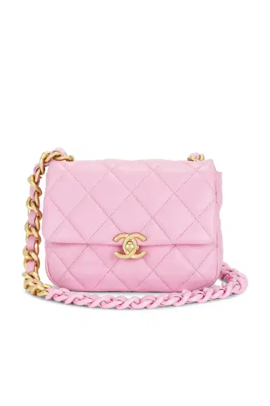 chanel Chanel Lambskin Mini Lacquered Chain Flap Bag | Thumbnail 1 chanel Chanel Lambskin Mini Lacquered Chain Flap Bag | Thumbnail 1