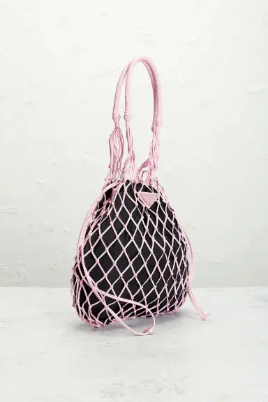 FWRD Renew Prada Tessuto Net Tote Bag | Thumbnail 4 FWRD Renew Prada Tessuto Net Tote Bag | Thumbnail 4
