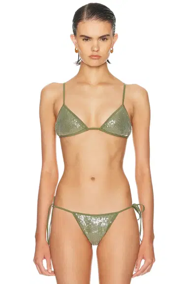 Tropic of C Sequin Equator Bikini Top | Thumbnail 1 Tropic of C Sequin Equator Bikini Top | Thumbnail 1