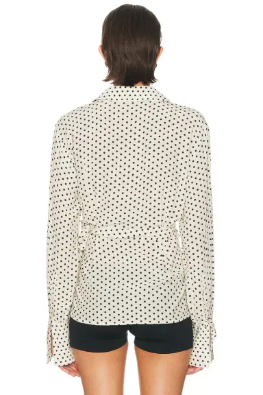 SIMONMILLER Anya Crepe Wrap Top | Thumbnail 3 SIMONMILLER Anya Crepe Wrap Top | Thumbnail 3