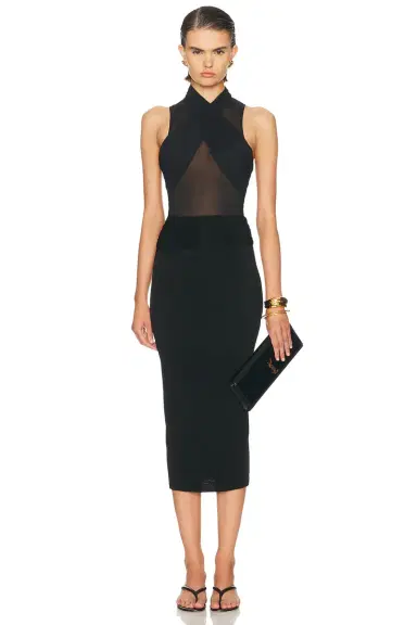 Wardrobe.NYC Translucent Skirt Midi Skirt | Thumbnail 5 Wardrobe.NYC Translucent Skirt Midi Skirt | Thumbnail 5