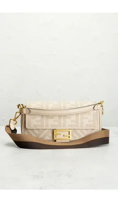 FWRD Renew Fendi Vitello King FF Embroidered Mini Baguette Shoulder Bag | Thumbnail 2 FWRD Renew Fendi Vitello King FF Embroidered Mini Baguette Shoulder Bag | Thumbnail 2