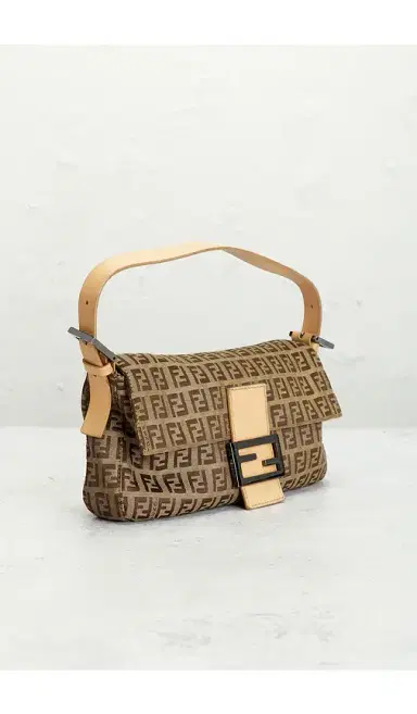Fendi Zucchino Baguette Shoulder Bag | Thumbnail 4 Fendi Zucchino Baguette Shoulder Bag | Thumbnail 4