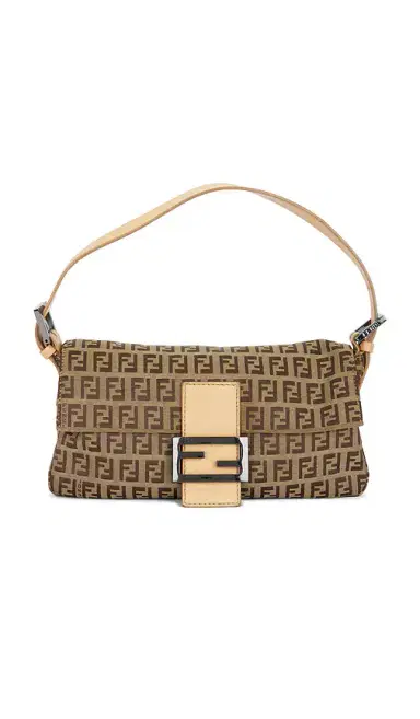 Fendi Zucchino Baguette Shoulder Bag | Thumbnail 1 Fendi Zucchino Baguette Shoulder Bag | Thumbnail 1