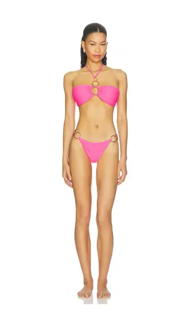 Luli Fama Solar Pop Drawstring Bandeau Top | Thumbnail 4 Luli Fama Solar Pop Drawstring Bandeau Top | Thumbnail 4