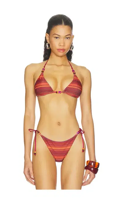 Tiger Mist Reversible Finlea Bikini Top | Thumbnail 1 Tiger Mist Reversible Finlea Bikini Top | Thumbnail 1