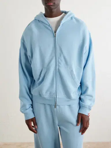 Cherry Los Angeles Distressed Cotton-Fleece Zip-Up Hoodies - Men | Thumbnail 3 Cherry Los Angeles Distressed Cotton-Fleece Zip-Up Hoodies - Men | Thumbnail 3
