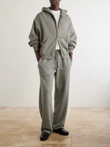 Cherry Los Angeles Cotton-Fleece Drawstring Sweatpants - Men | Thumbnail 2 Cherry Los Angeles Cotton-Fleece Drawstring Sweatpants - Men | Thumbnail 2