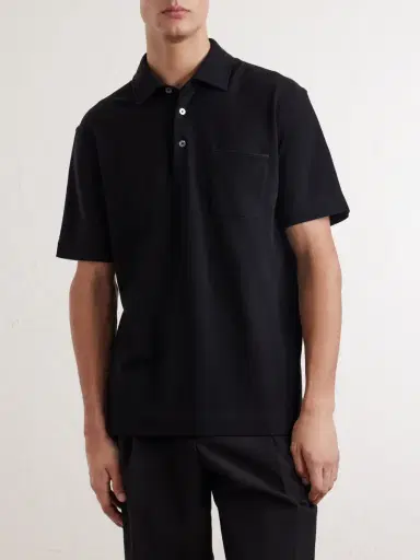 Zegna Cotton-Jersey Polo Shirt - Men | Thumbnail 3 Zegna Cotton-Jersey Polo Shirt - Men | Thumbnail 3