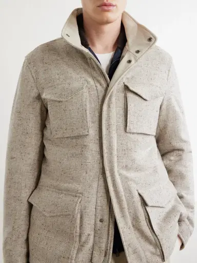 HERNO Virgin Wool-Tweed Field Jacket - Men | Thumbnail 6 HERNO Virgin Wool-Tweed Field Jacket - Men | Thumbnail 6