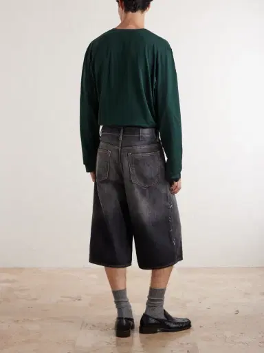 Acne Studios Cotton Denim Shorts - Men | Thumbnail 4 Acne Studios Cotton Denim Shorts - Men | Thumbnail 4