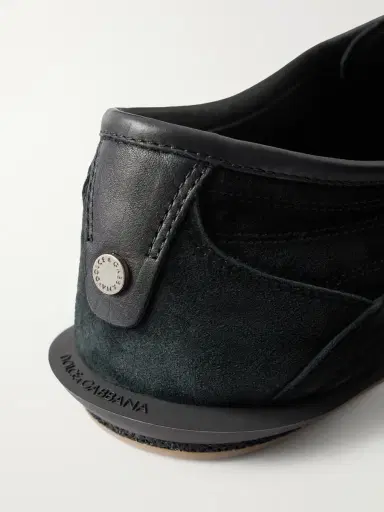 Dolce & Gabbana Leather-Trimmed Suede Sneakers - Men | Thumbnail 5 Dolce & Gabbana Leather-Trimmed Suede Sneakers - Men | Thumbnail 5